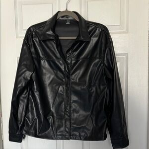 Black Faux Leather Jacket